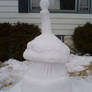 Cupcake Snow sculpture