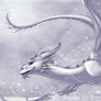 White Dragon in a Snowstorm