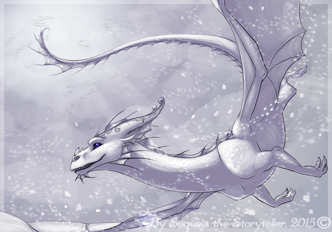 White Dragon in a Snowstorm