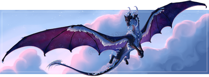 Indigoing for a Sky Stroll (commission)