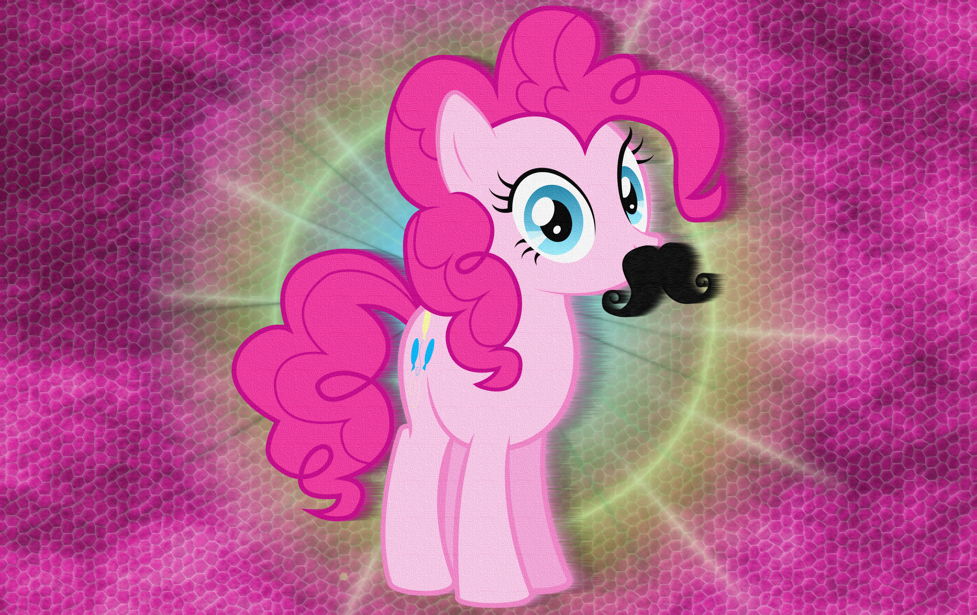 MLP Pinkie Pie has a Mustache Background