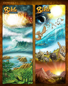 Bible Stories Comic Strips - Genesis 1