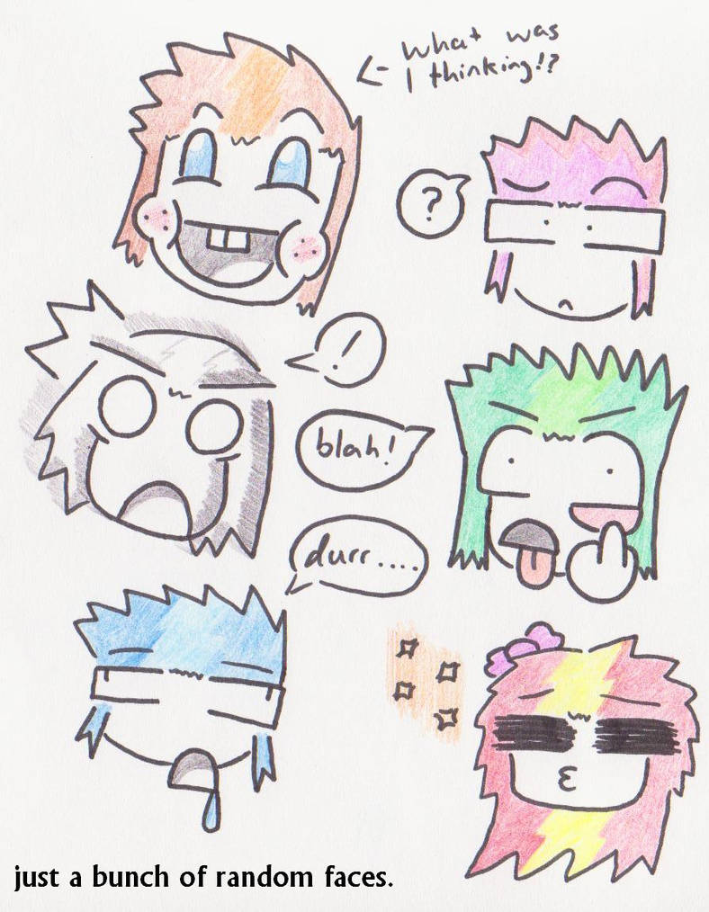 random faces 2 by Daemon107 on DeviantArt