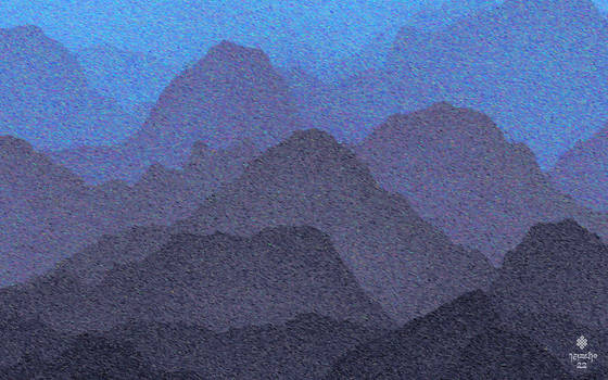 procedural impressionist mountains 02