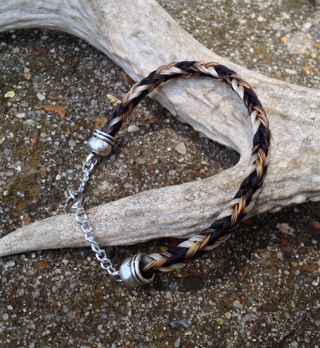 Braided Horsehair Bracelet - Tricolor