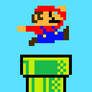 Super Mario in the Pipe (Pixel)