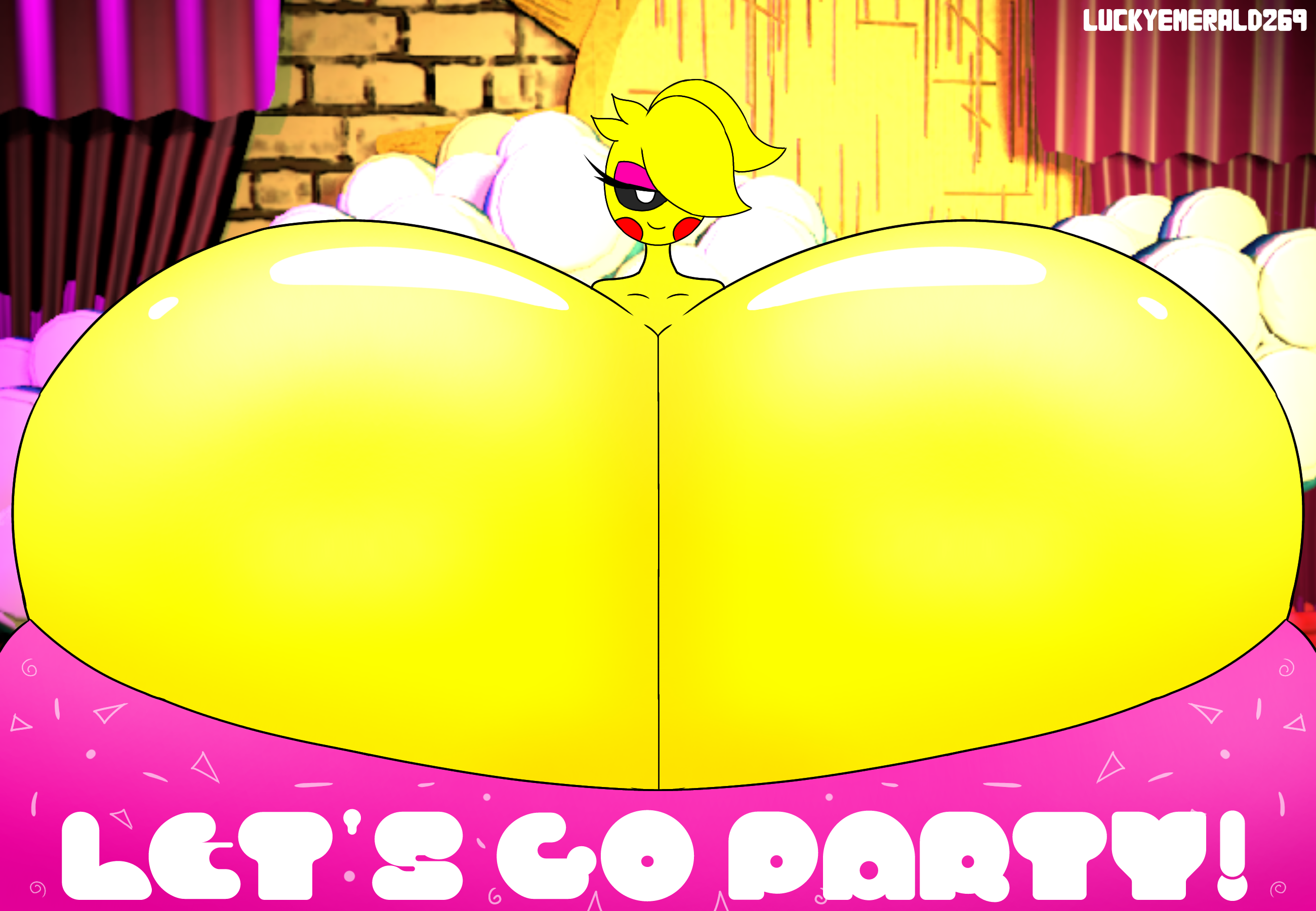 Welcome To Toy Chica Pizza Breasts Expansion By Luckyemerald269 On Deviantart
