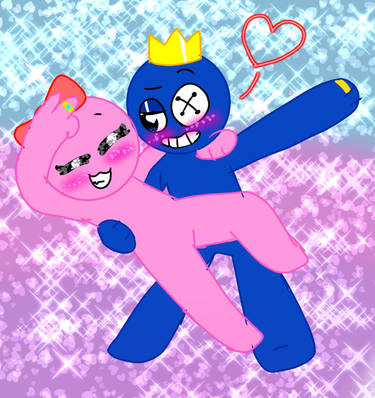 Blue and Pink's children // Rainbow Friends by EvushnaCat on DeviantArt