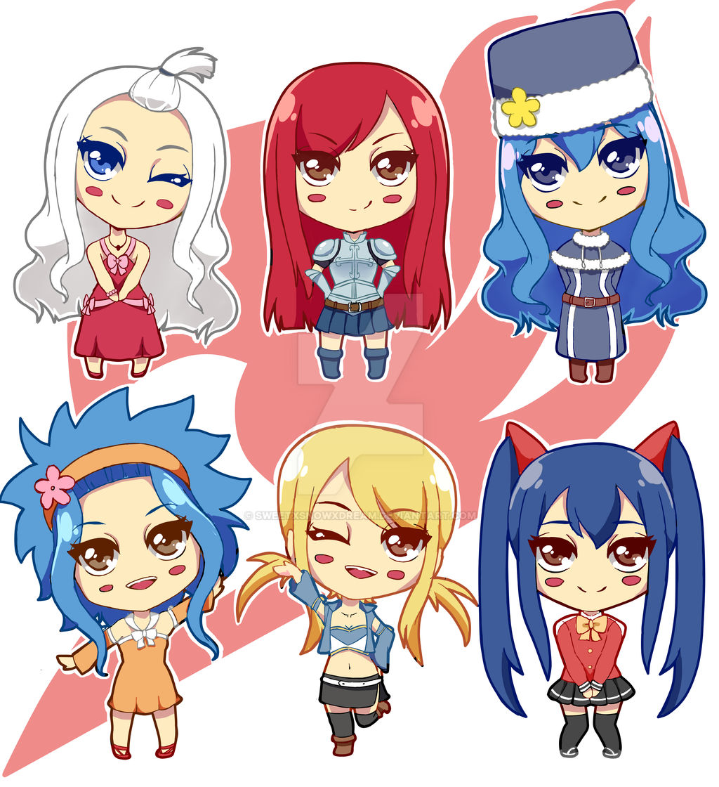 Simple Chibis Fairytail Girls By SweetxSnowxDream On DeviantArt simple-chibis-fairytail-girls-by-sweetxsnowxdream-on-deviantart