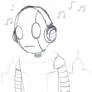 headphones robot