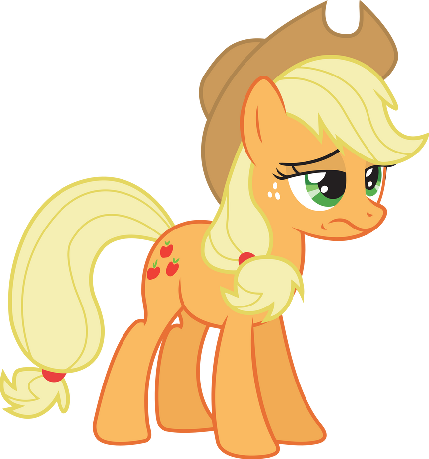 disgusted applejack