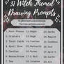 31 Drawing Prompts- Witch Edition