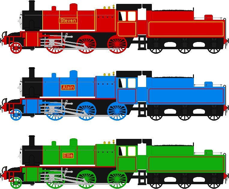 The Steam Trio by indominus4356 on DeviantArt
