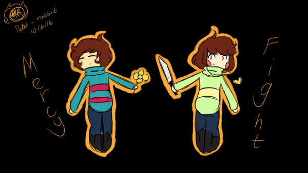 Chara and Frisk