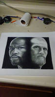 Drawing Conor McGregor  and Floyd Mayweather