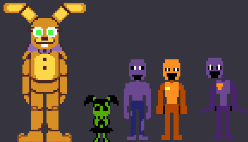 FNaF 3 Minigame Characters by Mariorainbow6 on DeviantArt