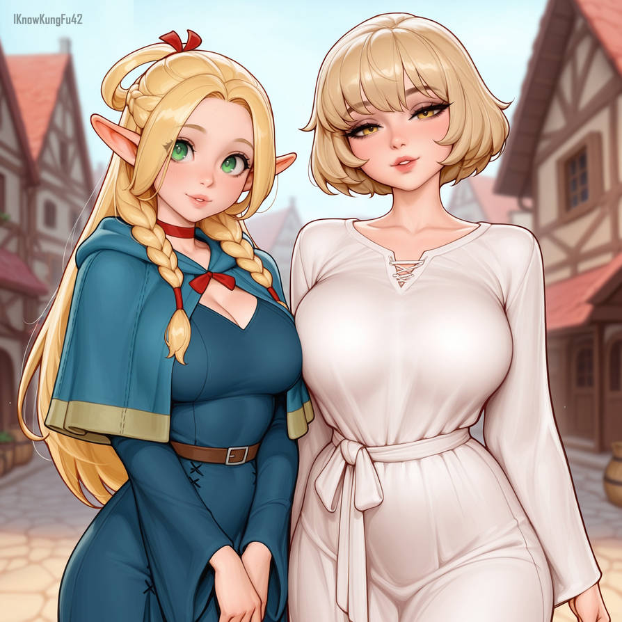 Falin Deviantart Marcille and Falin (Delicious in Dungeon) by IKnowKungFu42 on DeviantArt