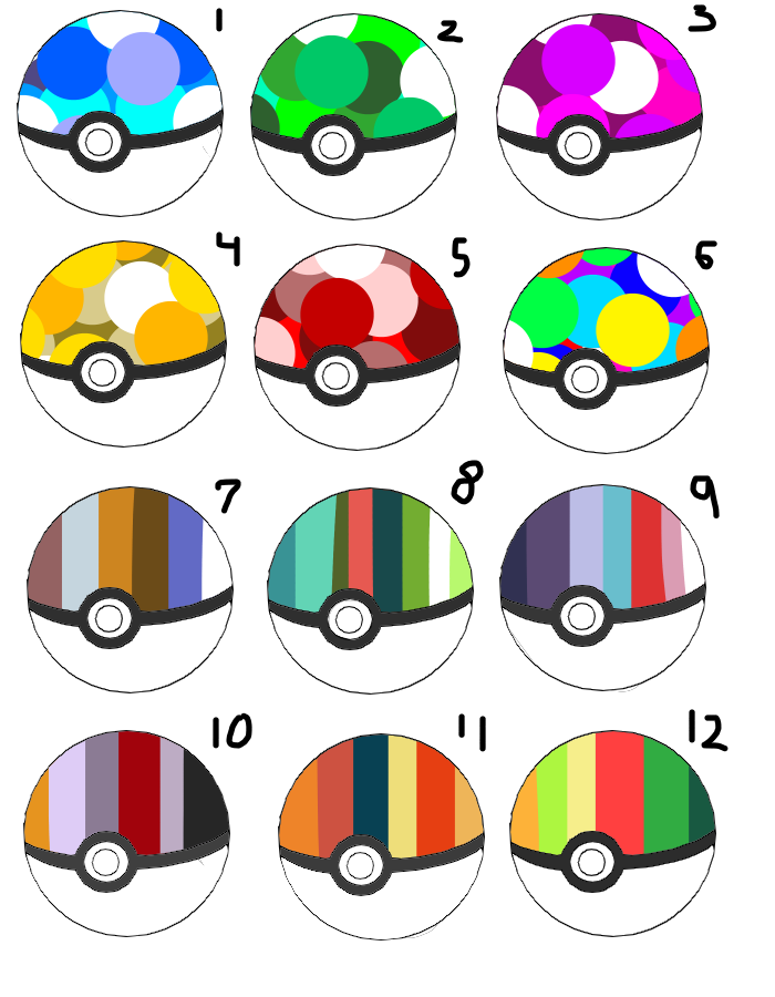 Color Palette Pokeball Adopts! :CLOSED: