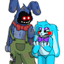 Withered Bonnie and Toy Bonnie