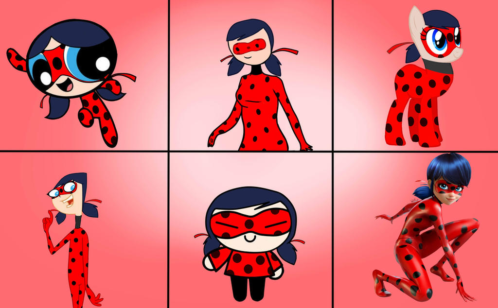 Style Ladybug Ladybug in 6 diff styles by AdaP24 on DeviantArt