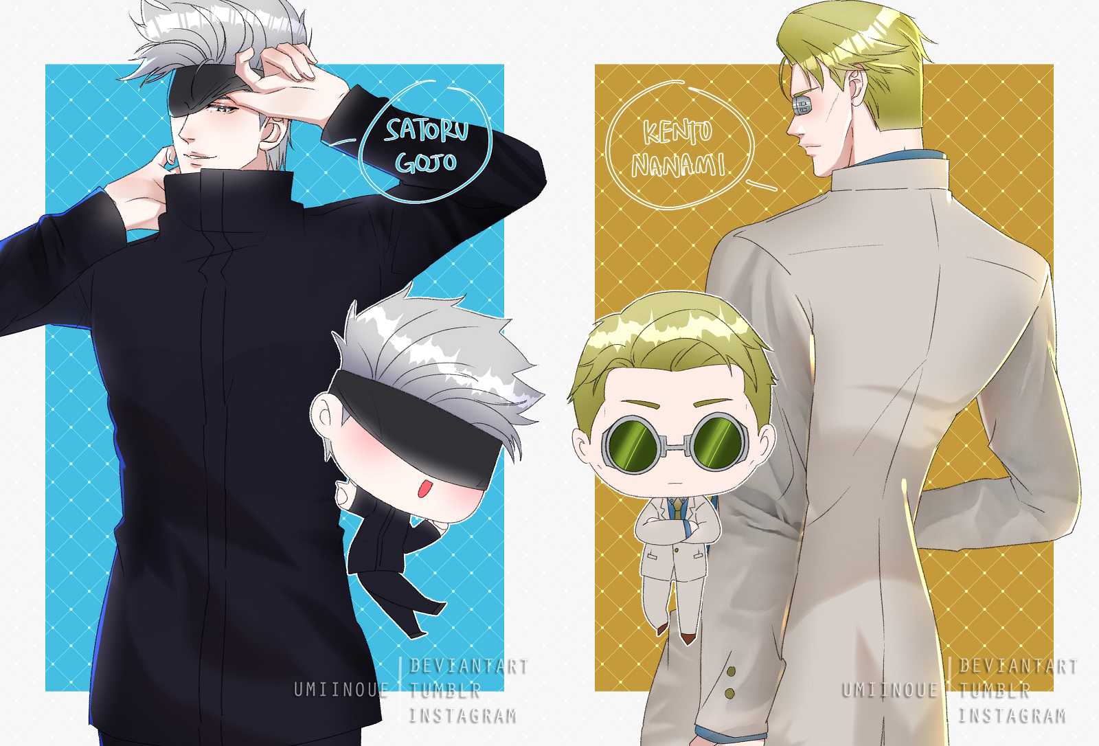 Jujutsu Kaisen - Gojo n Nanami by UmiInoue on DeviantArt