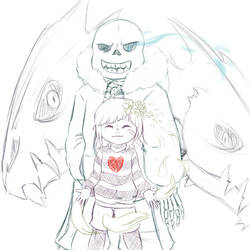 Sketch: The Angel's Guardian (Undertale)