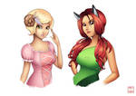 Lavender and Tabitha's 2014 Hairstyles by LordNobleheart