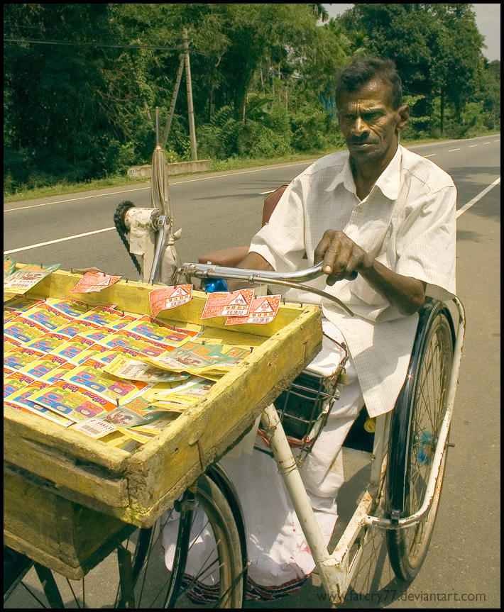 The handicapped lottery seller