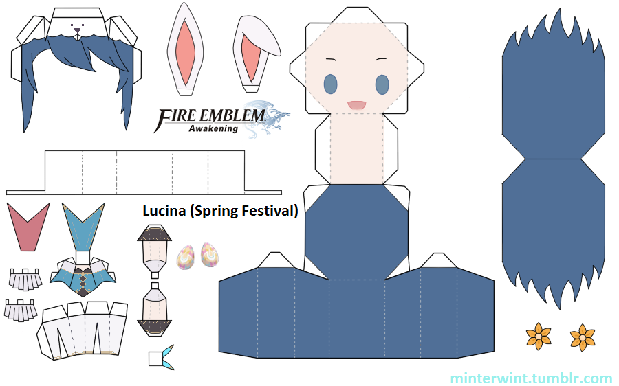 Template - Fire Emblem - Lucina (Spring Festival)