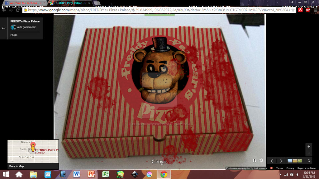freddy fazbear pizza box screenshot