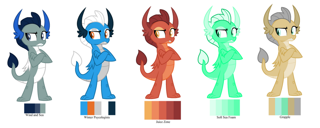 Dragon Color Palette Adopt Batch #1: (CLOSED) by PrinceDuskstripe on ...