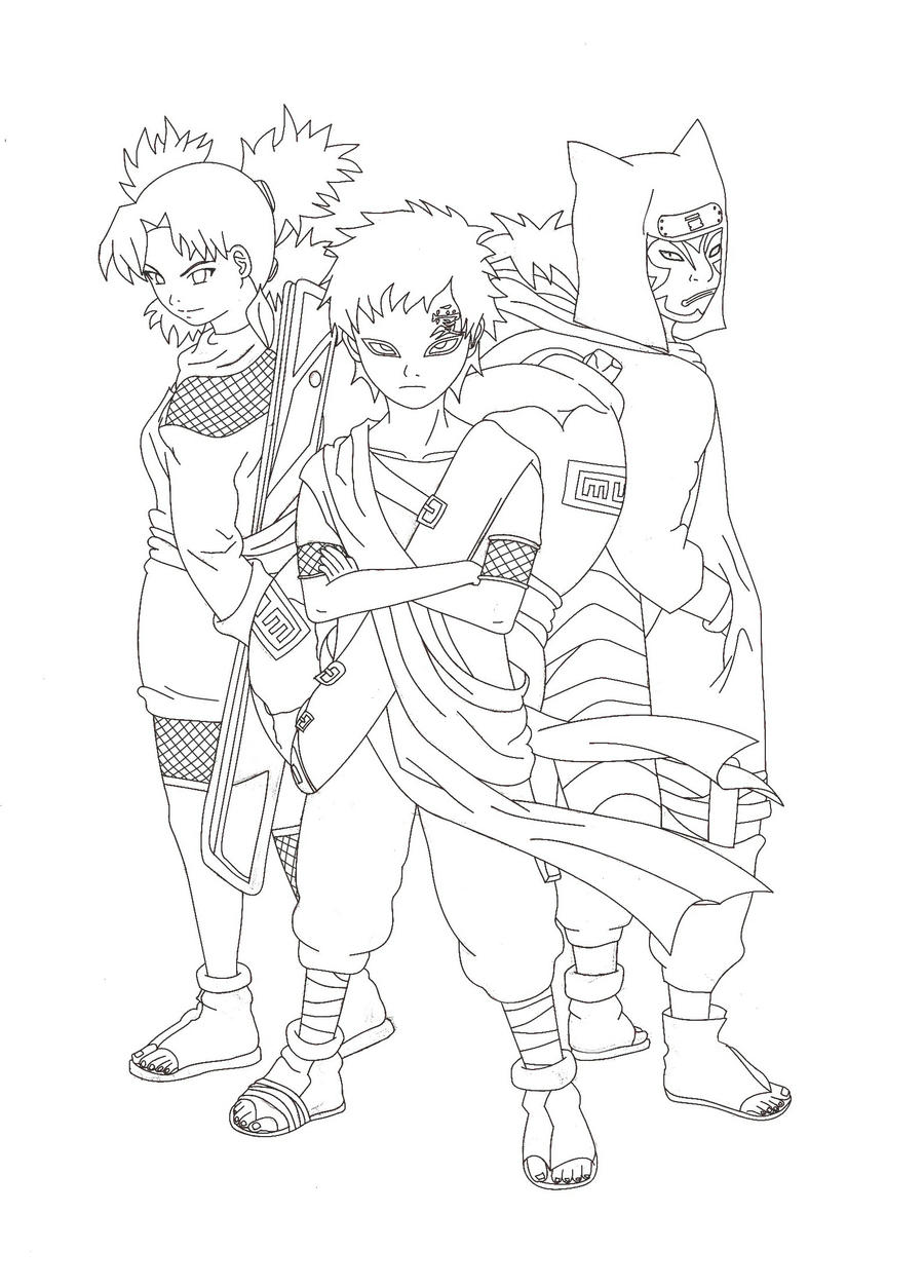 The Sand Siblings Line Art