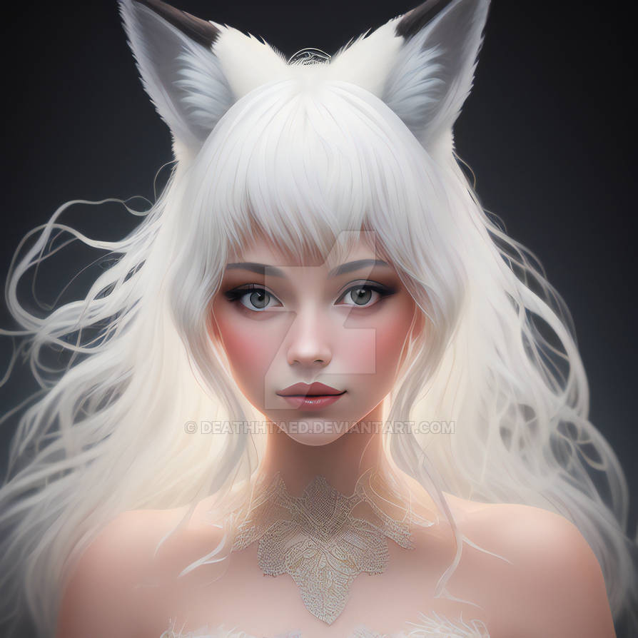 Snow Fox Princess by deathhtaed on DeviantArt