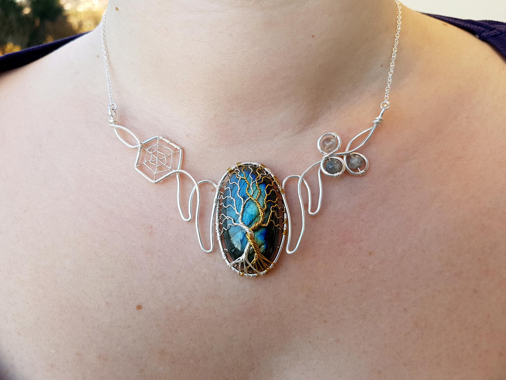 Trees of Valinor necklace by jessy25522