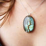 Trees of Valinor inspired necklace