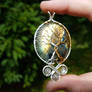 Trees of Valinor inspired pendant