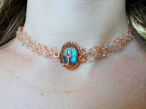 Labradorite necklace.
