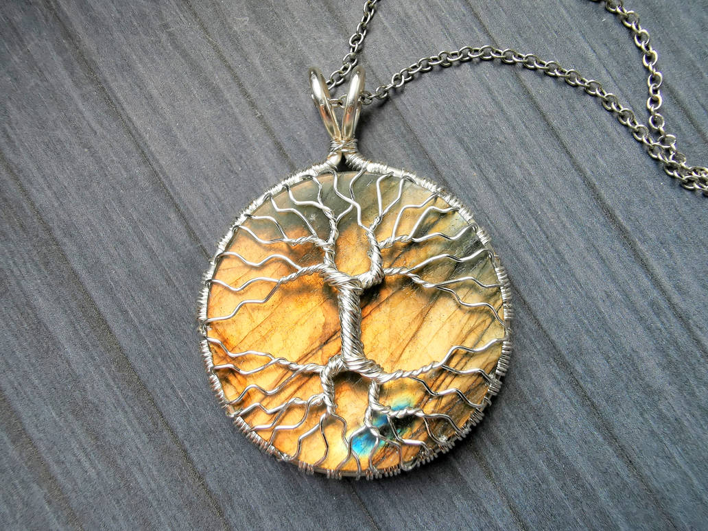 Labradorite tree pendant.