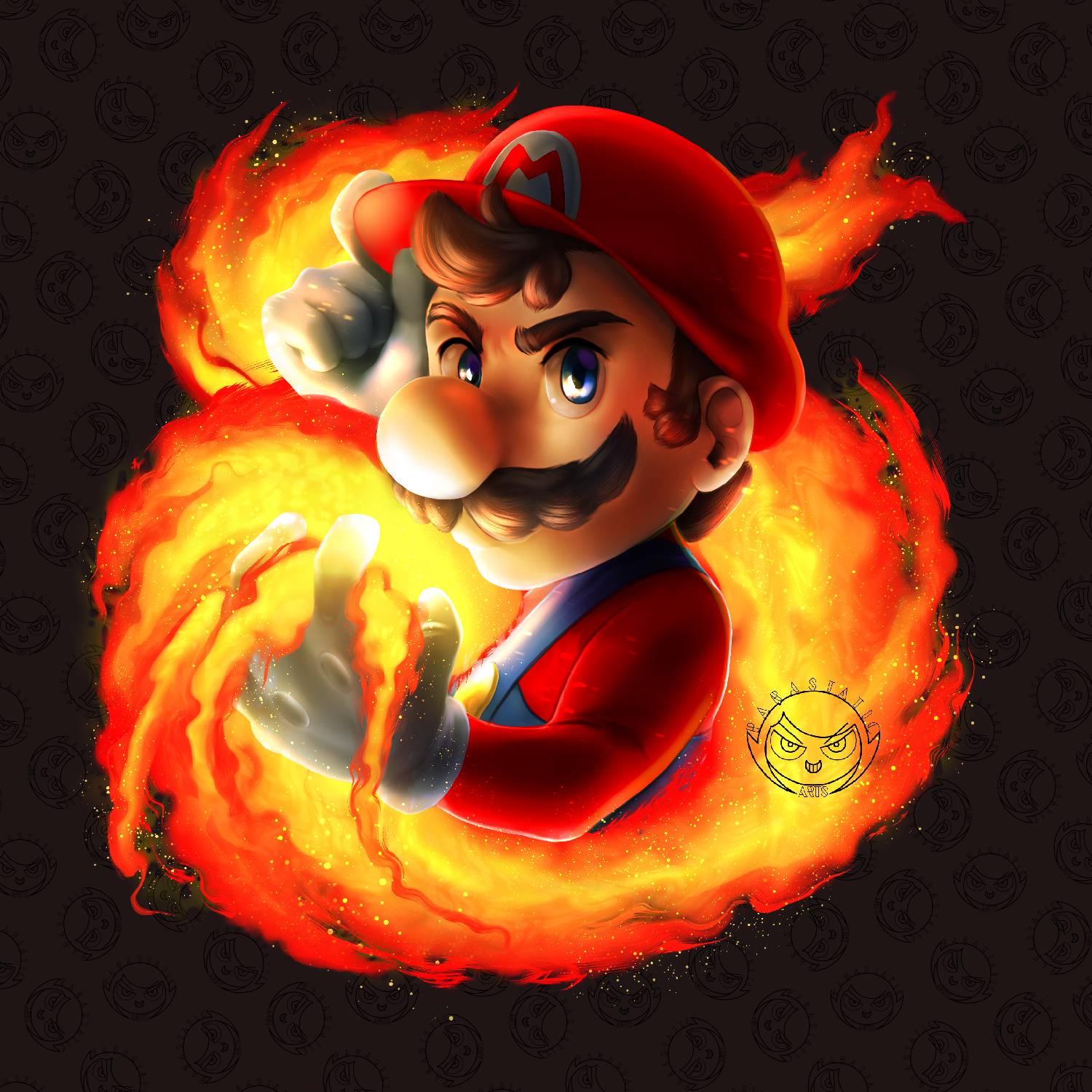 Mario Fire Fire Ball Mario by Parastatic on DeviantArt