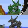 Rayquaza Minecraft Pixel Art