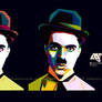 WPAP of Charlie Chaplin