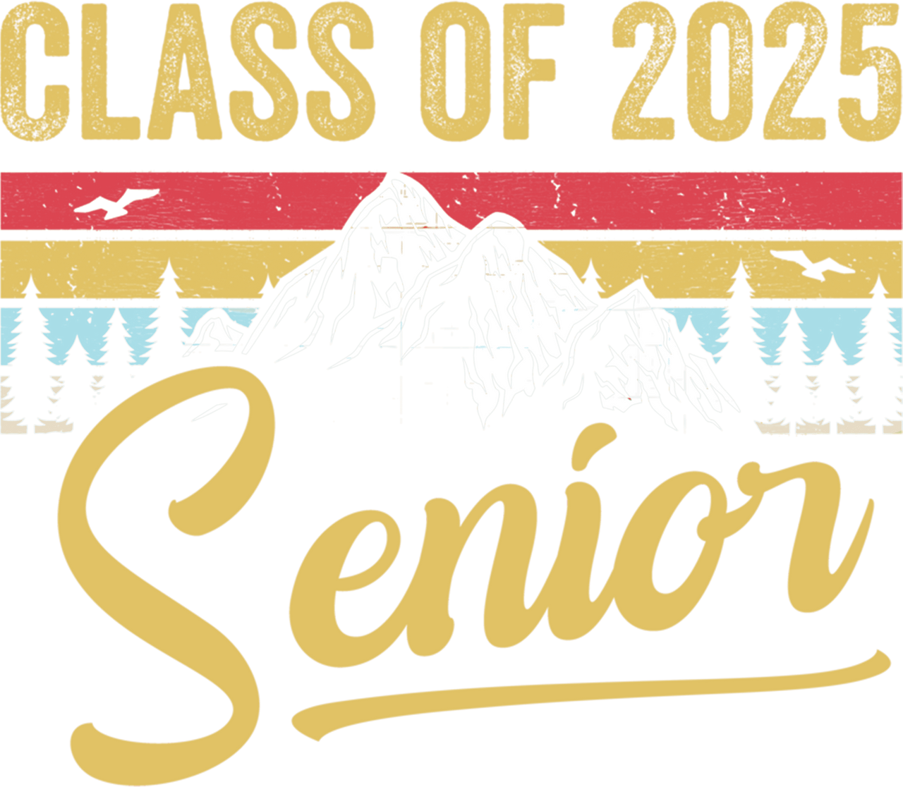 Vintage Class Of 2025 Highschool Retro Graduate Se by HollyTempka on