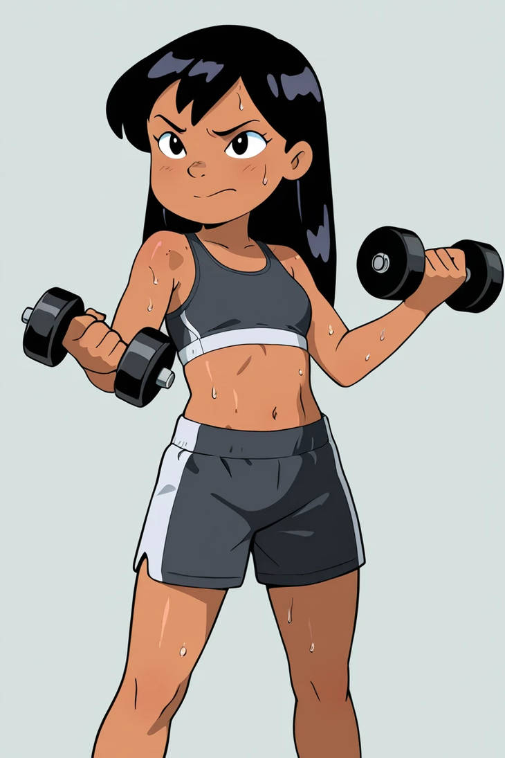 Buff Lilo Lilo Pelekai Fanart Workout Mode by xynot on DeviantArt