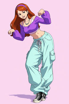 Daphne Blake Fanart Korean Streetwear Outfit