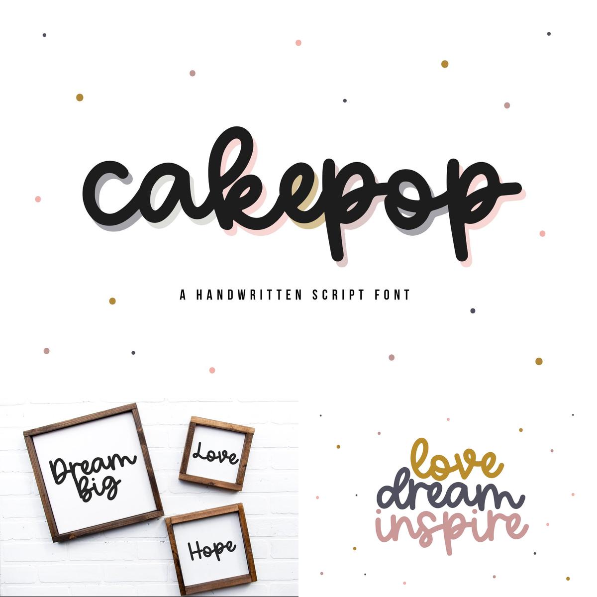 Cakepop | Handwritten Script Font by denaricectr on DeviantArt