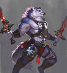 Twin sword Wolf