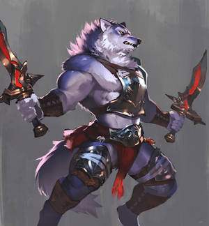 Twin sword Wolf