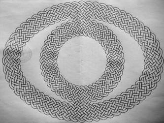 Oval celtic knot