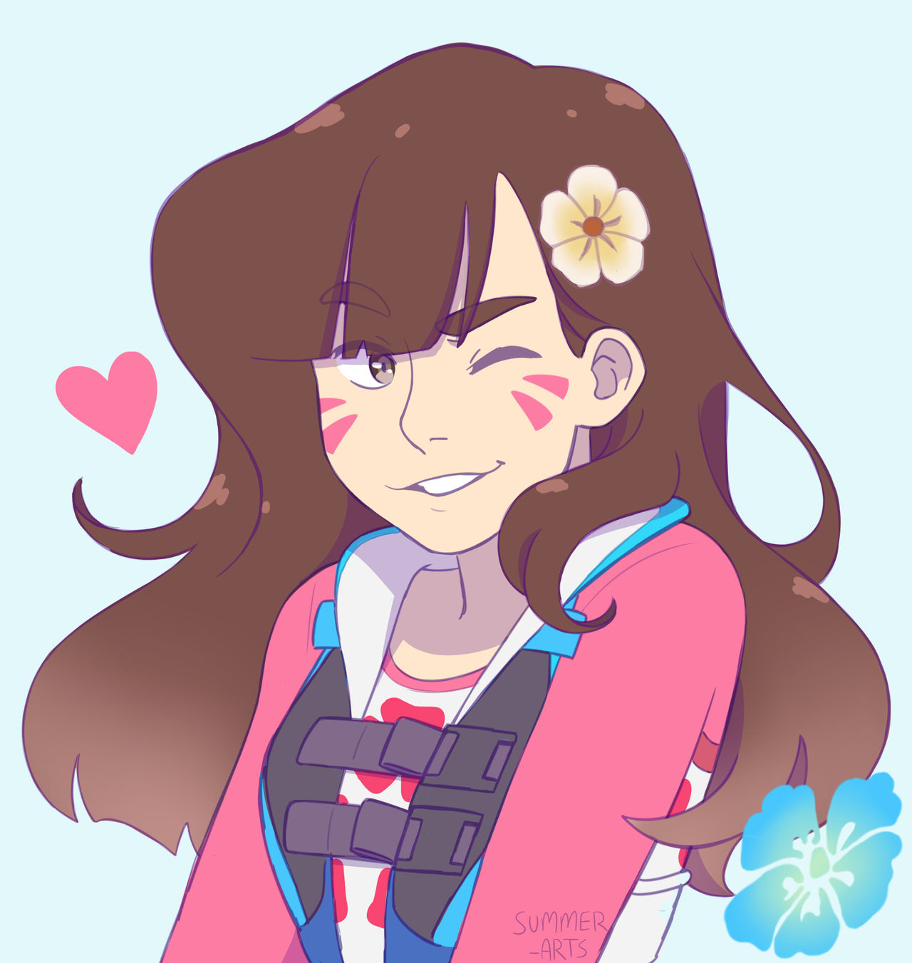 love, dva! by summerdraws on DeviantArt