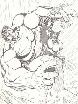 Hulk vs Wolverine again